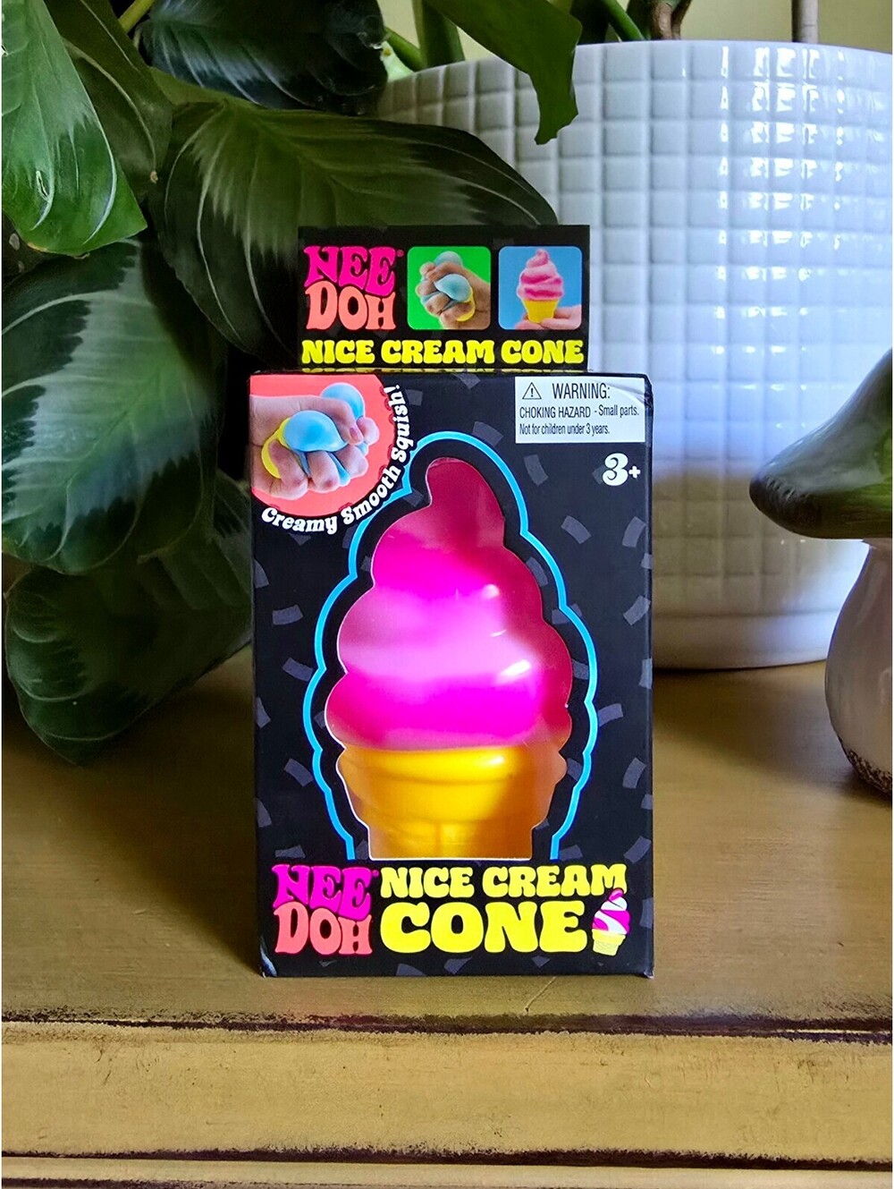NIB Authentic Schylling Needoh Nice Cream Cone PINK